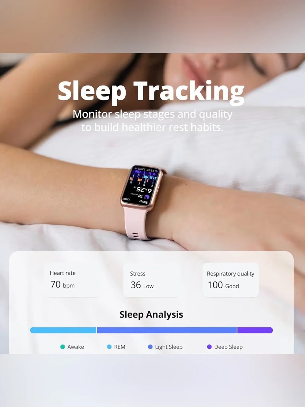 Fitness Tracker, 1.47” HD Smart Band, 24/7 Heart Rate & SpO2 Tracking